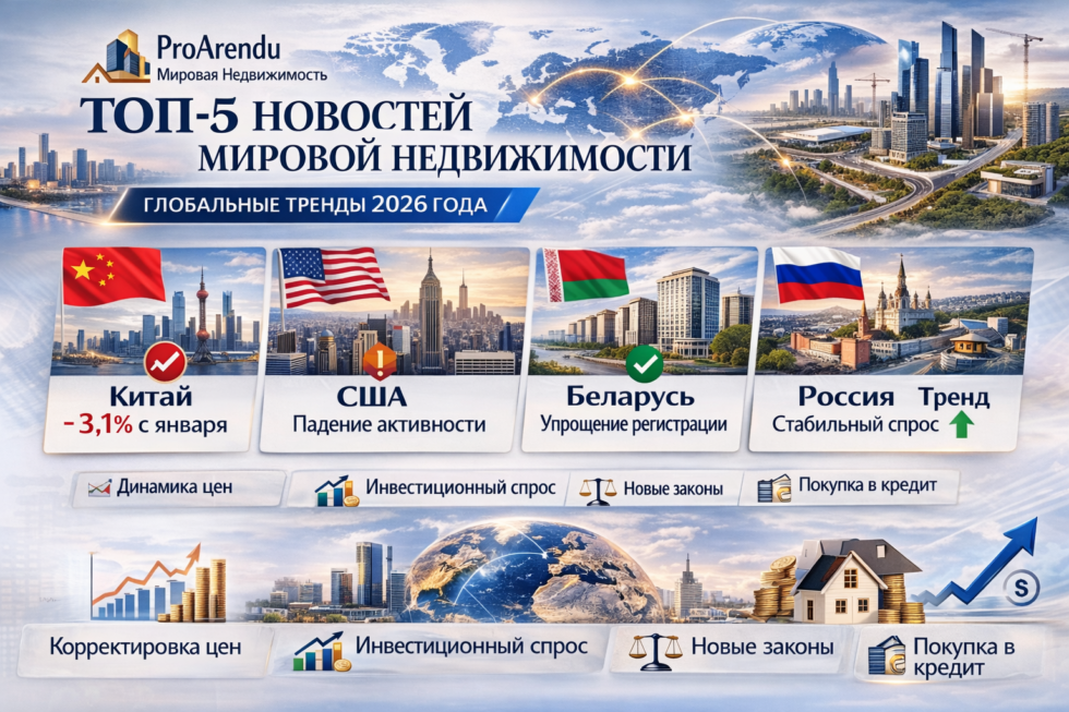 новости мировой недвижимости 2026 график цен на жилье